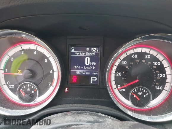 2013 Dodge Durango Crew with VIN 1C4RDHDG8DC592706, listed as a IAAI auction lot 40745114 with 95,757 mi miles and . Bid and sale history available at DreamBid. Image 7.