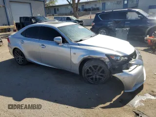 2014 Lexus IS 250 with VIN JTHCF1D26E5003376, listed as a Copart auction lot 53356145 with 193,825 mi miles and Salvage title. Bid and sale history available at DreamBid. Image 4.