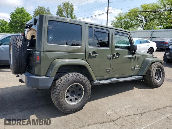 2015 Jeep Wrangler Unlimited Wrangler X with VIN 1C4BJWEG4FL754492, listed as a Copart auction lot 55305825 with 108,078 mi miles and Salvage title. Bid and sale history available at DreamBid. Image 3.