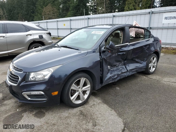 2015 Chevrolet Cruze LT with VIN 1G1PE5SB0F7233249, listed as a Copart auction lot 49684665 with 108,529 mi miles and Salvage Title. Bid and sale history available at carsss.com. Image 1.
