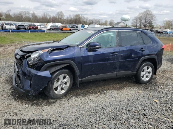 2019 Toyota RAV4 XLE with VIN 2T3P1RFV2KC053799, listed as a Copart auction lot 52495645 with 36,011 mi miles and Salvage Title. Bid and sale history available at carsss.com. Image 1.