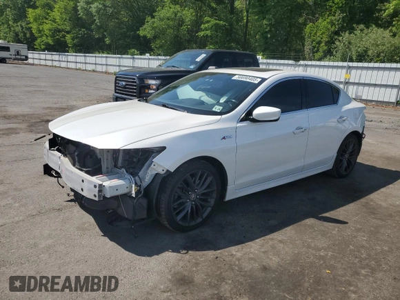2021 Acura ILX Premium with VIN 19UDE2F81MA005141, listed as a Copart auction lot 56690405 with 53,948 mi miles and Salvage title. Bid and sale history available at DreamBid. Image 1.