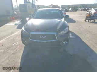 2018 Infiniti Q50 2.0t LUXE with VIN JN1CV7AP7JM240551, listed as a Copart auction lot 46914275 with NaN miles and Salvage Title. Bid and sale history available at carsss.com. Image 14.