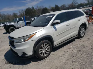 2014 Toyota Highlander LE z VIN 5TDZARFH4ES004563, wystawiony jako Copart lot #50735365 z przebiegiem 159 396 mil mil oraz Czysty tytuł • Clean title. Historia ofert i sprzedaży dostępna na DreamBid. Obrazek 1.