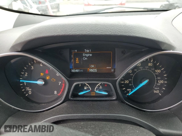 2017 Ford Escape S with VIN 1FMCU0F73HUB48388, listed as a Copart auction lot 62331605 with 65,461 mi miles and Salvage title. Bid and sale history available at DreamBid. Image 9.