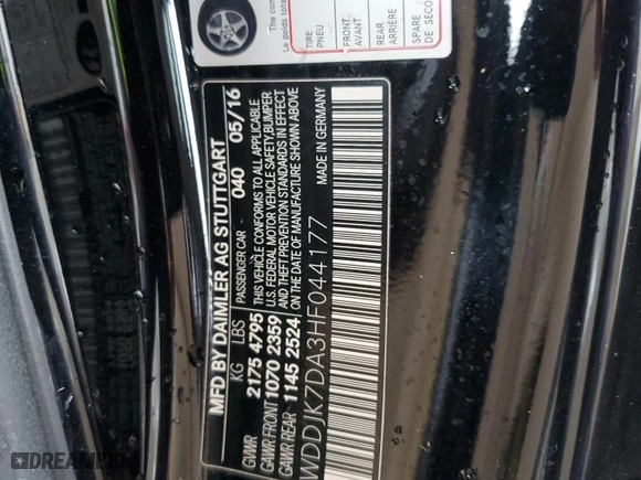 2017 Mercedes-Benz SL with VIN WDDJK7DA3HF044177, listed as a Copart auction lot 73669864 with NaN miles and Non Repairable. Bid and sale history available at carsss.com. Image 13.