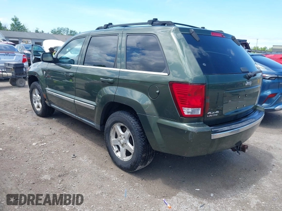 2007 Jeep Grand Cherokee Limited with VIN 1J8HR58N87C525220, listed as a IAAI auction lot 42361815 with 184,383 mi miles and . Bid and sale history available at DreamBid. Image 3.