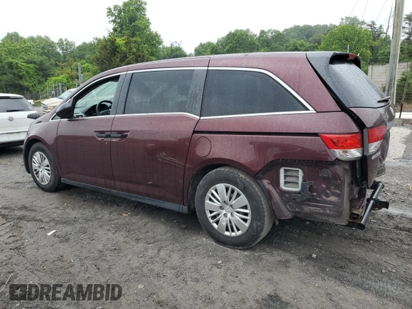 2014 Honda Odyssey LX z VIN 5FNRL5H24EB098072, wystawiony jako Copart lot #57577385 z przebiegiem 215 069 mil mil oraz Szkoda całkowita • Salvage title. Historia ofert i sprzedaży dostępna na DreamBid. Obrazek 2.