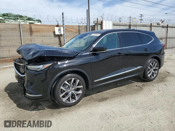 2024 Acura MDX Technology with VIN 5J8YD9H49RL002877, listed as a Copart auction lot 53108385 with 9,171 mi miles and Salvage title. Bid and sale history available at DreamBid. Image 1.
