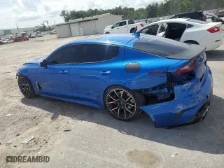 2018 Kia Stinger GT1 with VIN KNAE45LC8J6018531, listed as a Copart auction lot 70597494 with 69,682 mi miles and Non Repairable. Bid and sale history available at carsss.com. Image 2.