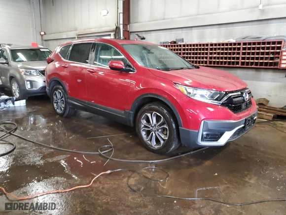 2021 Honda CR-V EX-L with VIN 2HKRW2H83MH610852, listed as a Copart auction lot 46419535 with 43,206 mi miles and Salvage Title. Bid and sale history available at carsss.com. Image 4.