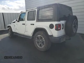 2023 Jeep Wrangler Sahara with VIN 1C4HJXEN6PW692981, listed as a Copart auction lot 42307845 with 26,017 mi miles and Non repairable. Bid and sale history available at DreamBid. Image 2.