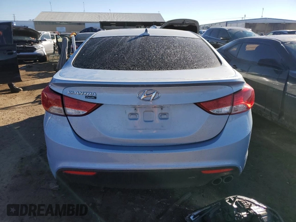 2013 Hyundai Elantra Coupe GS with VIN KMHDH6AE1DU006214, listed as a Copart auction lot 80782774 with 0 mi miles and Salvage Title. Bid and sale history available at carsss.com. Image 6.