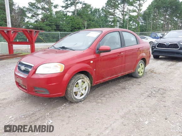 2008 Chevrolet Aveo LS with VIN KL1TD56688B096686, listed as a IAAI auction lot 42557429 with 67,405 mi miles and . Bid and sale history available at DreamBid. Image 2.