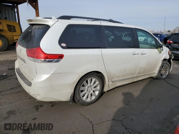 2012 Toyota Sienna XLE with VIN 5TDDK3DC2CS047193, listed as a Copart auction lot 46110715 with 152,047 mi miles and Salvage Title. Bid and sale history available at carsss.com. Image 3.