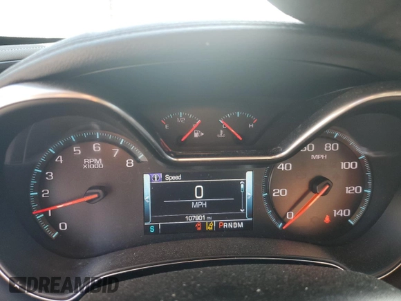 2018 Chevrolet Impala Premier with VIN 2G1125S34J9176438, listed as a Copart auction lot 52972735 with 107,901 mi miles and Salvage Title. Bid and sale history available at DreamBid. Image 9.