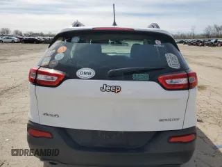 2015 Jeep Cherokee Sport with VIN 1C4PJMAB3FW647906, listed as a Copart auction lot 50227535 with 110,097 mi miles and Salvage Title. Bid and sale history available at carsss.com. Image 6.