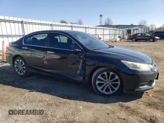 2014 Honda Accord Sport with VIN 1HGCR2F59EA270980, listed as a Copart auction lot 46647434 with 125,736 mi miles and Salvage Title. Bid and sale history available at DreamBid. Image 4.