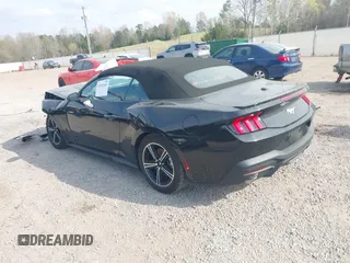 2025 Ford Mustang EcoBoost with VIN 1FAGP8UH4S5106570, listed as a IAAI auction lot 41892684 with 4,073 mi miles. Bid and sale history available at carsss.com. Image 3.