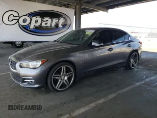 2017 Infiniti Q50 Premium with VIN JN1EV7AP0HM730543, listed as a Copart auction lot 59337725 with 73,230 mi miles and Salvage title. Bid and sale history available at DreamBid. Image 1.