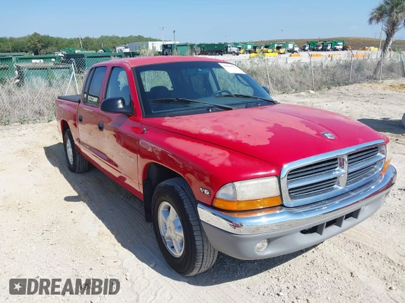 2000 Dodge Dakota Sport with VIN 1B7GL2AX0YS685498, listed as a IAAI auction lot 42069753 with 56,269 mi miles and . Bid and sale history available at DreamBid. Image 1.