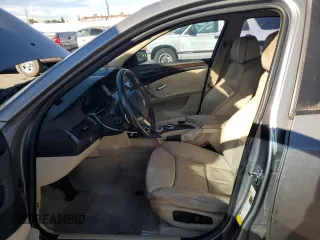 2008 BMW 5 Series 535i with VIN WBANW13598CZ77596, listed as a Copart auction lot 53101605 with 272,078 mi miles and Salvage Title. Bid and sale history available at carsss.com. Image 7.