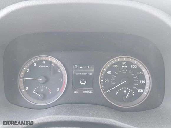 2016 Hyundai Tucson SE with VIN KM8J3CA48GU087840, listed as a IAAI auction lot 41855450 with 106,524 mi miles. Bid and sale history available at carsss.com. Image 7.