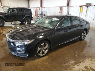 2018 Honda Accord EX-L z VIN 1HGCV1F52JA055411, wystawiony jako Copart lot #55143465 z przebiegiem 93 487 mil mil oraz Szkoda całkowita • Salvage title. Historia ofert i sprzedaży dostępna na DreamBid. Obrazek 1.