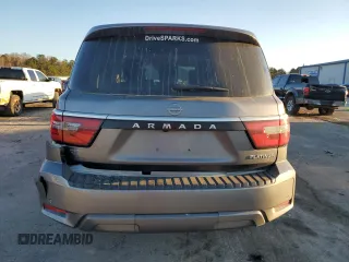 2023 Nissan Armada Platinum with VIN JN8AY2CC3P9181149, listed as a Copart auction lot 41335035 with 42,753 mi miles and Salvage Title. Bid and sale history available at carsss.com. Image 6.