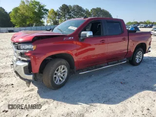 2022 Chevrolet Silverado 1500 LT with VIN 1GCUYDEDXNZ230192, listed as a Copart auction lot 52955185 with 39,586 mi miles and Salvage Title. Bid and sale history available at DreamBid. Image 1.
