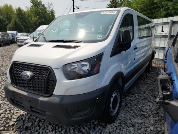 2023 Ford Transit Passenger Wagon XL with VIN 1FBAX2Y85PKB44264, listed as a Copart auction lot 52233154 with 2,537 mi miles and Salvage Title. Bid and sale history available at carsss.com. Image 1.