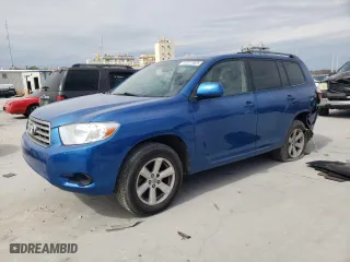 2008 Toyota Highlander with VIN JTEDS41A582011713, listed as a Copart auction lot 47277025 with 212,055 mi miles and Salvage Title. Bid and sale history available at carsss.com. Image 1.