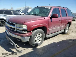 2004 Chevrolet Tahoe LT with VIN 1GNEC13Z44R251044, listed as a Copart auction lot 48021795 with 202,105 mi miles and Salvage Title. Bid and sale history available at carsss.com. Image 1.