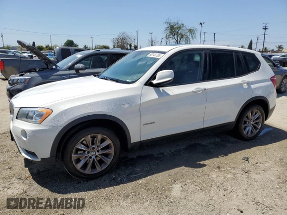 2013 BMW X3 xDrive28i with VIN 5UXWX9C57D0D08744, listed as a Copart auction lot 55145795 with 132,974 mi miles and Clean Title. Bid and sale history available at carsss.com. Image 1.