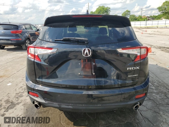 2020 Acura RDX Technology with VIN 5J8TC2H55LL040904, listed as a Copart auction lot 58969625 with 64,388 mi miles and Salvage title. Bid and sale history available at DreamBid. Image 6.