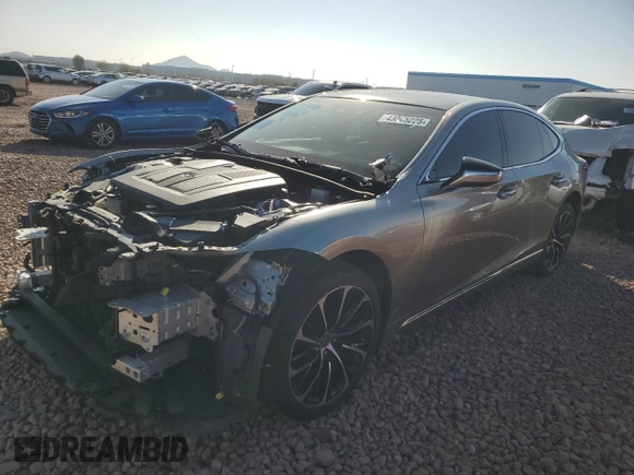2021 Lexus LS z VIN JTHE5LGF5M5008931, wystawiony jako Copart lot #43045225 z przebiegiem 31 903 mil mil oraz Szkoda całkowita • Salvage title. Historia ofert i sprzedaży dostępna na DreamBid. Obrazek 1.