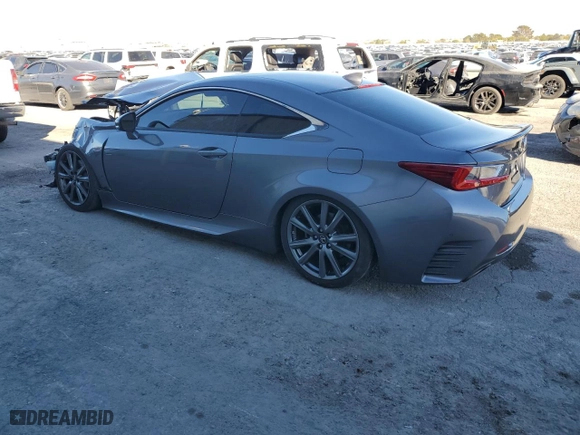2015 Lexus RC 350 with VIN JTHHE5BC4F5002787, listed as a Copart auction lot 79684214 with 101,773 mi miles and Salvage Title. Bid and sale history available at carsss.com. Image 2.