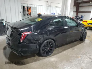 2022 Cadillac CT4-V with VIN 1G6DH5RLXN0112285, listed as a Copart auction lot 52900265 with Not Provided miles and Salvage Title. Bid and sale history available at DreamBid. Image 3.