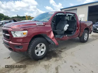 2019 Ram 1500 Big Horn with VIN 1C6SRFFT7KN870263, listed as a Copart auction lot 62215925 with 60,673 mi miles and Salvage title. Bid and sale history available at DreamBid. Image 1.