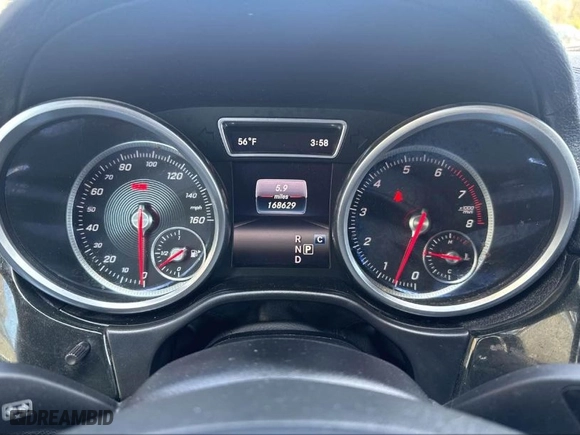2017 Mercedes-Benz GLS with VIN 4JGDF6EE2HA841889, listed as a IAAI auction lot 42018420 with 168,629 mi miles. Bid and sale history available at carsss.com. Image 7.