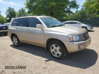2007 Toyota Highlander w/3rd Row with VIN JTEDP21A870142280, listed as a Copart auction lot 57829025 with 222,305 mi miles and Clean title. Bid and sale history available at DreamBid. Image 4.