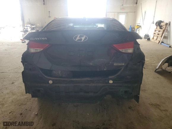 2012 Hyundai Elantra GLS with VIN 5NPDH4AE1CH092366, listed as a Copart auction lot 47722175 with 146,557 mi miles and Salvage Title. Bid and sale history available at carsss.com. Image 6.