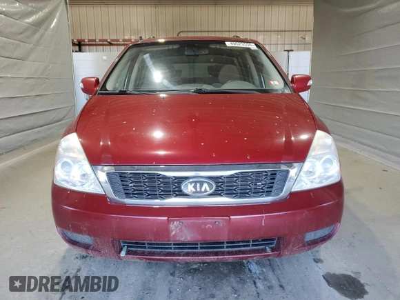 2012 Kia Sedona LX with VIN KNDMG4C78C6503600, listed as a Copart auction lot 49525555 with 241,476 mi miles and Clean Title. Bid and sale history available at carsss.com. Image 5.