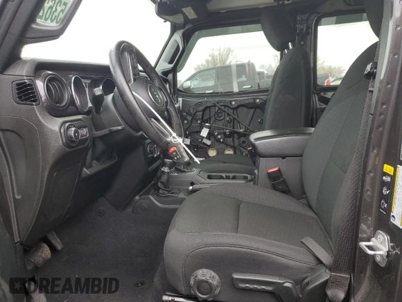 2021 Jeep Wrangler Unlimited Sport Altitude with VIN 1C4HJXDG0MW521769, listed as a Copart auction lot 53625925 with 34,074 mi miles and Salvage title. Bid and sale history available at DreamBid. Image 7.