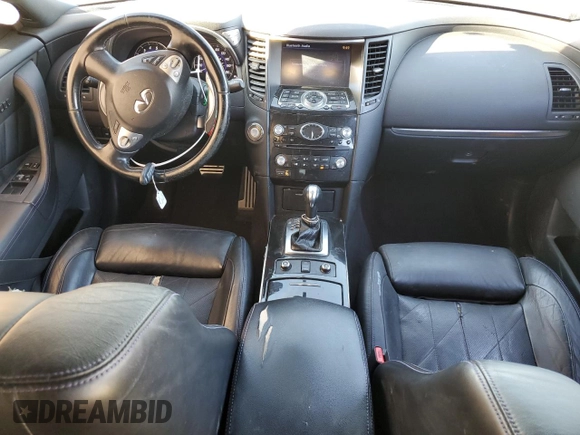 2015 Infiniti QX70 with VIN JN8CS1MU7FM382222, listed as a Copart auction lot 46942735 with 109,925 mi miles and Clean Title. Bid and sale history available at DreamBid. Image 8.