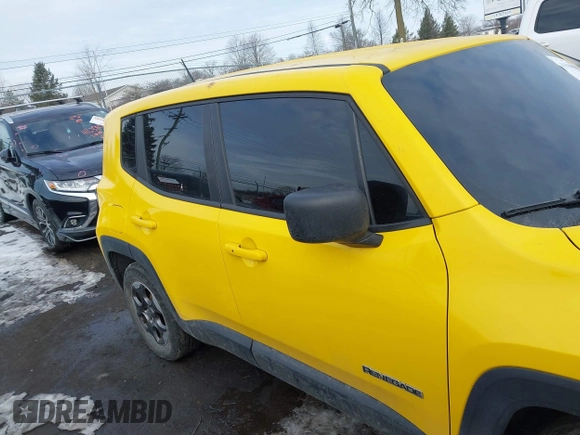 2016 Jeep Renegade Sport with VIN ZACCJAAT8GPC73474, listed as a IAAI auction lot 41599989 with 104,970 mi miles and . Bid and sale history available at DreamBid. Image 13.