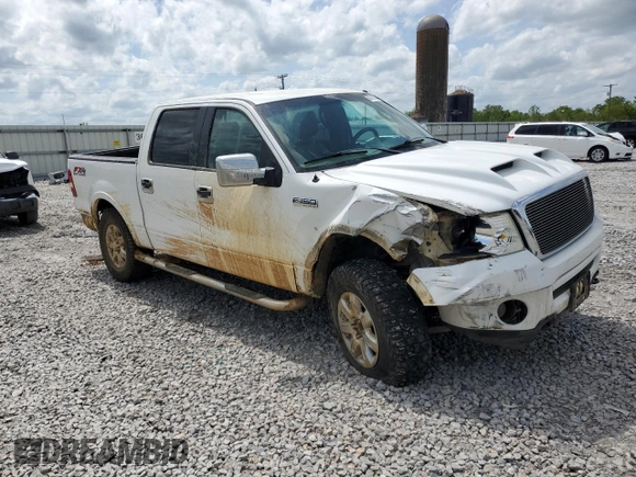 2006 Ford F-150 XLT with VIN 1FTPW14556FB54072, listed as a Copart auction lot 50732555 with 163,035 mi miles and Salvage Title. Bid and sale history available at carsss.com. Image 4.