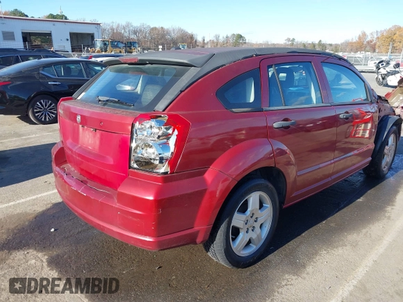 2008 Dodge Caliber SE with VIN 1B3HB28C78D660078, listed as a IAAI auction lot 40999360 with 174,027 mi miles. Bid and sale history available at carsss.com. Image 4.