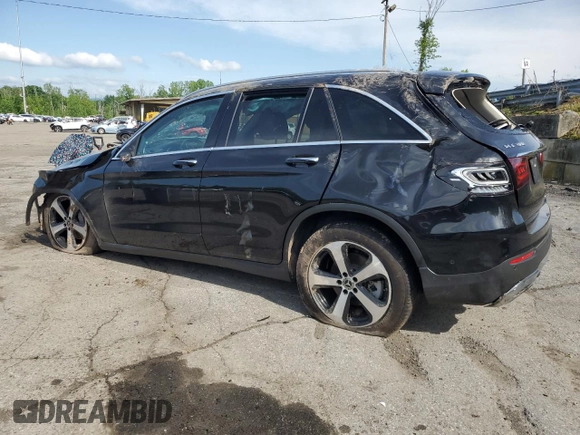 2021 Mercedes-Benz GLC 300 with VIN W1N0G8EB5MF977215, listed as a Copart auction lot 56537625 with Not provided miles and Salvage title. Bid and sale history available at DreamBid. Image 2.