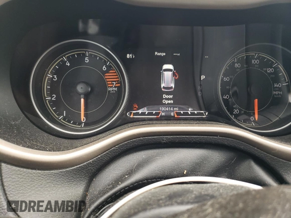 2016 Jeep Cherokee Limited with VIN 1C4PJMDB0GW210068, listed as a Copart auction lot 65023435 with 190,414 mi miles and Clean title. Bid and sale history available at DreamBid. Image 9.